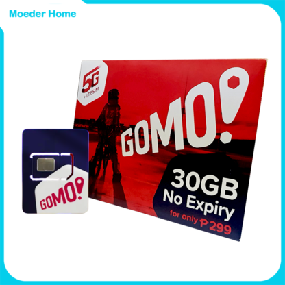 Gomo Sim Card - No Expiration 25 GB Mobile Internet Data